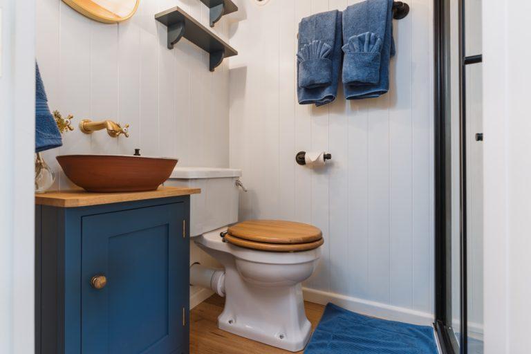 Shepherd's hut toilet