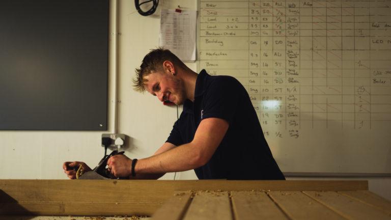 In the Plankbridge workshop