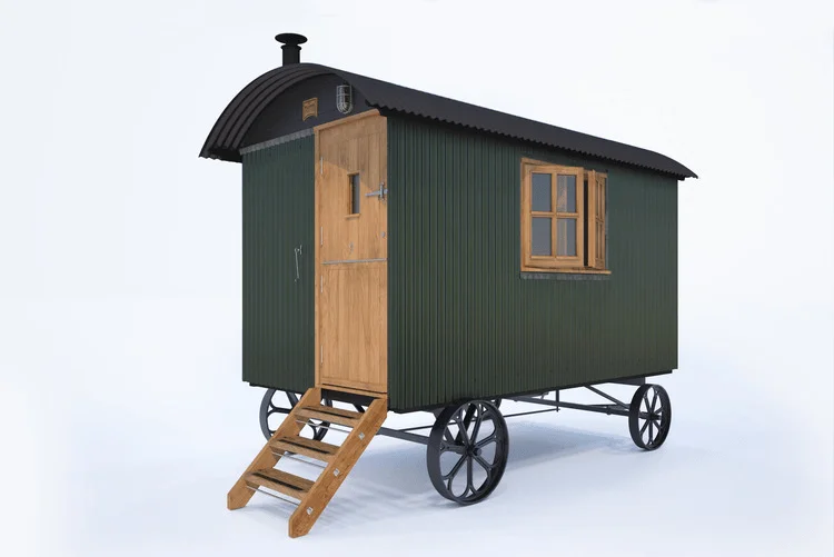 Plankbridge Snug shepherd's hut in Plankbridge Green