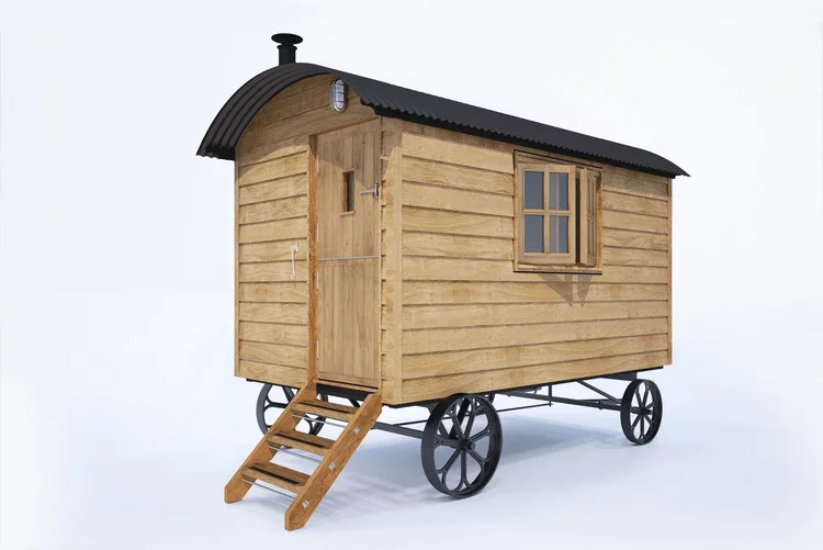 Plankbridge Snug shepherd's hut in Oak